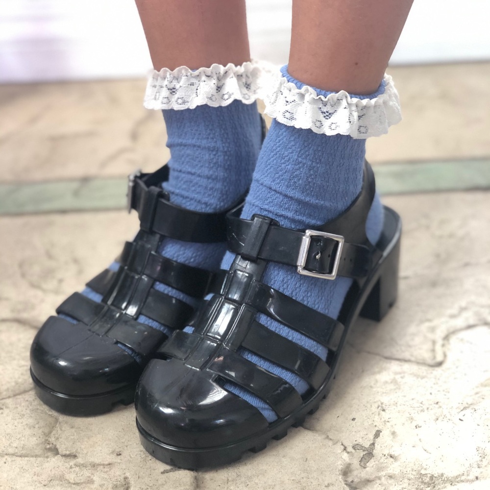 Topshop frilly socks